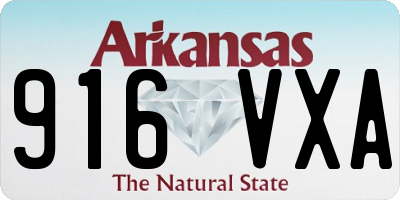 AR license plate 916VXA