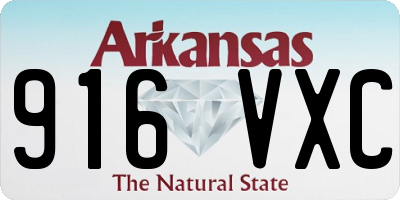 AR license plate 916VXC
