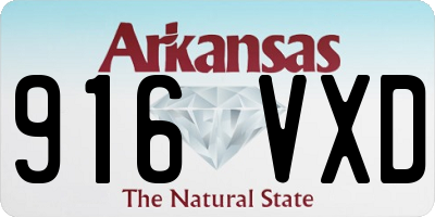 AR license plate 916VXD