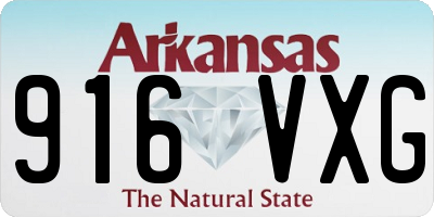 AR license plate 916VXG