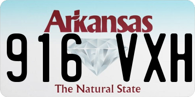 AR license plate 916VXH