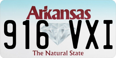 AR license plate 916VXI