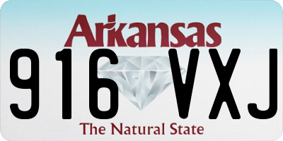AR license plate 916VXJ