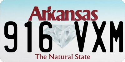 AR license plate 916VXM