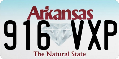 AR license plate 916VXP