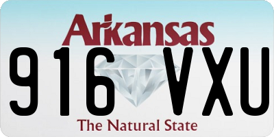 AR license plate 916VXU