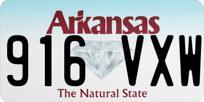 AR license plate 916VXW