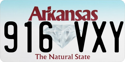 AR license plate 916VXY