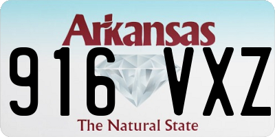 AR license plate 916VXZ