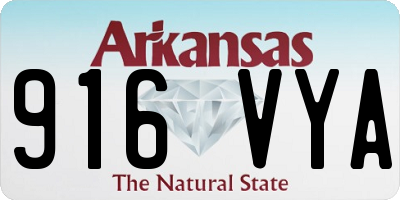 AR license plate 916VYA