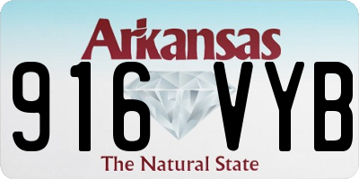 AR license plate 916VYB