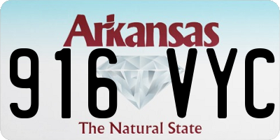 AR license plate 916VYC