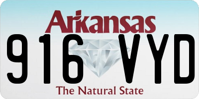 AR license plate 916VYD