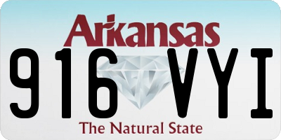 AR license plate 916VYI