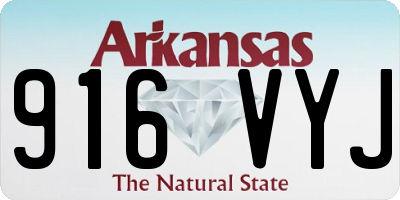 AR license plate 916VYJ