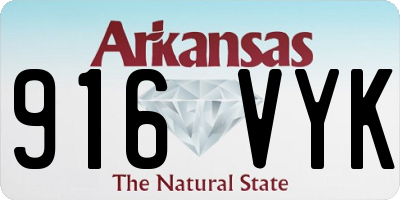 AR license plate 916VYK