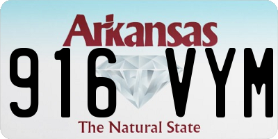 AR license plate 916VYM