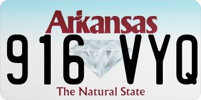 AR license plate 916VYQ