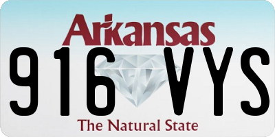 AR license plate 916VYS