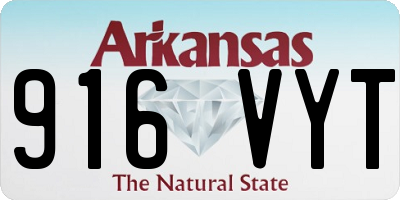 AR license plate 916VYT