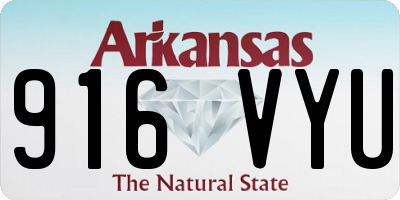 AR license plate 916VYU