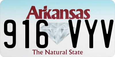 AR license plate 916VYV
