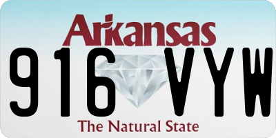 AR license plate 916VYW
