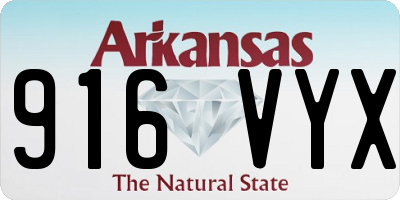 AR license plate 916VYX