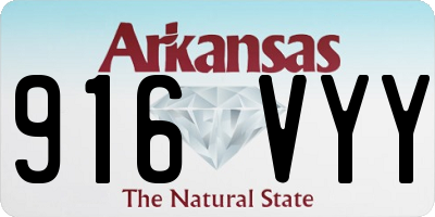 AR license plate 916VYY
