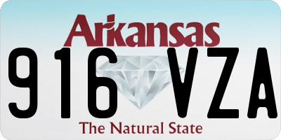 AR license plate 916VZA