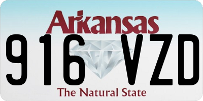 AR license plate 916VZD