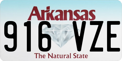 AR license plate 916VZE