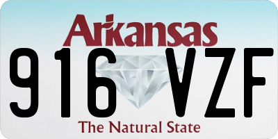 AR license plate 916VZF