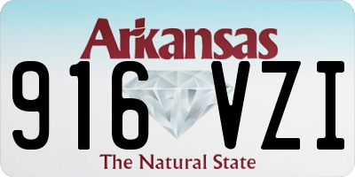 AR license plate 916VZI