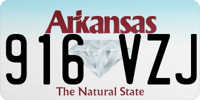 AR license plate 916VZJ