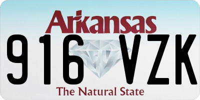 AR license plate 916VZK
