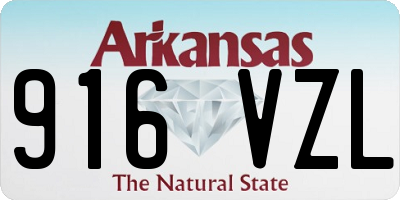 AR license plate 916VZL