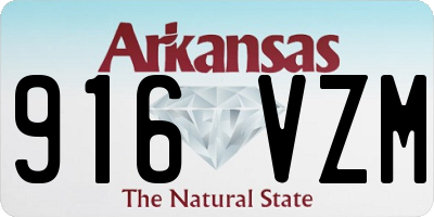 AR license plate 916VZM