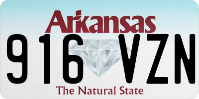 AR license plate 916VZN