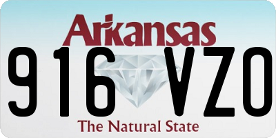 AR license plate 916VZO