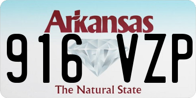 AR license plate 916VZP