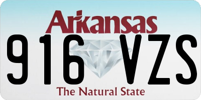 AR license plate 916VZS