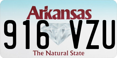 AR license plate 916VZU
