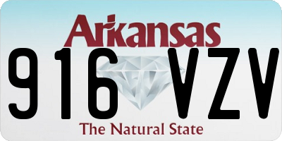 AR license plate 916VZV