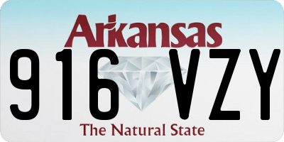 AR license plate 916VZY
