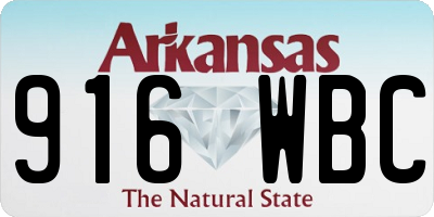 AR license plate 916WBC