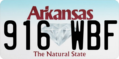 AR license plate 916WBF