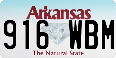 AR license plate 916WBM