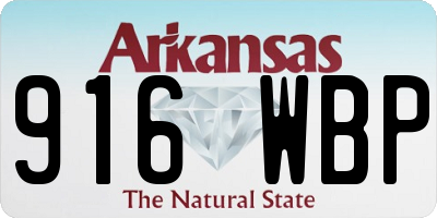 AR license plate 916WBP