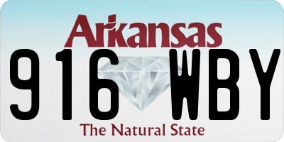 AR license plate 916WBY